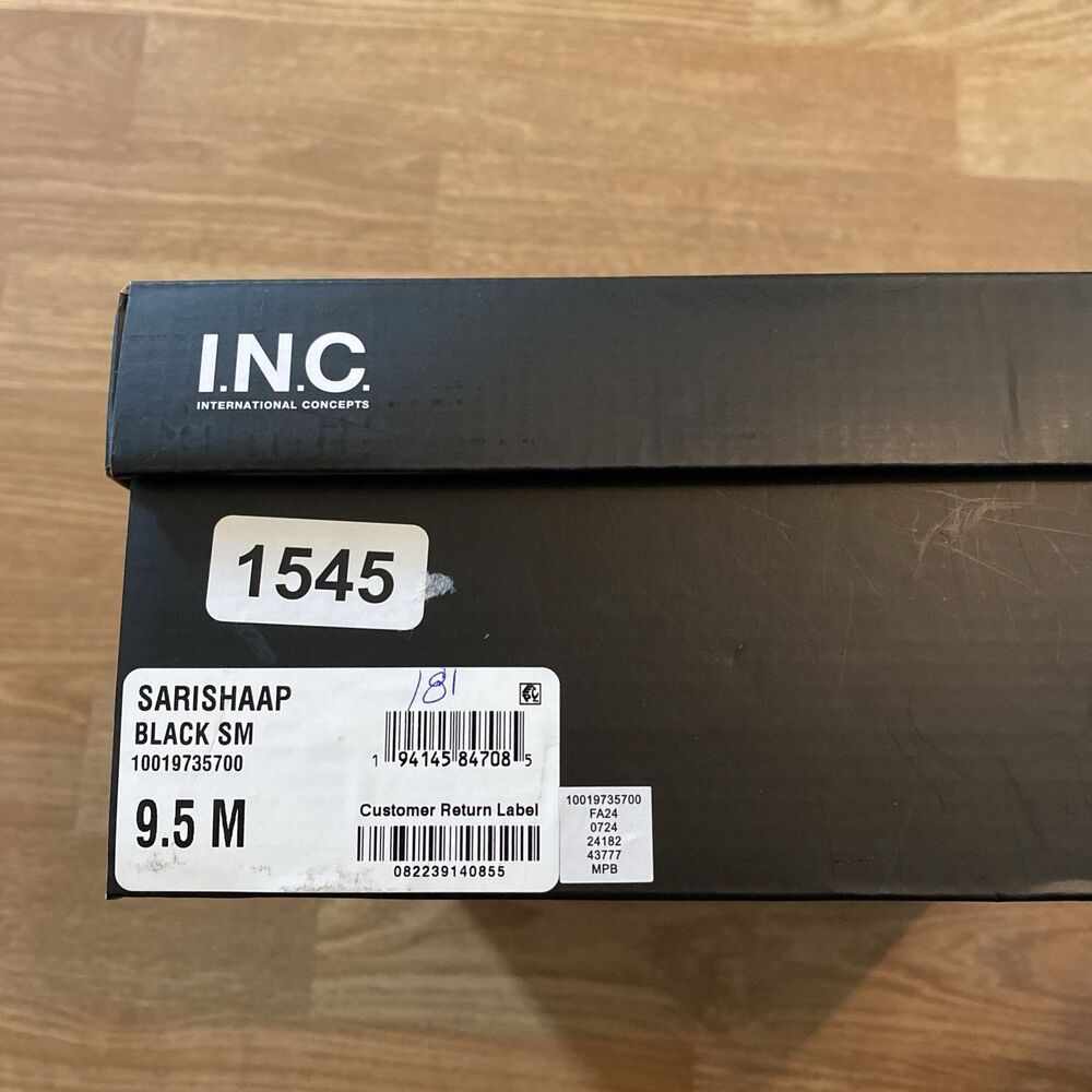 I.n.c. International Concepts Women's Sarishaa Zip Booties Black Smooth 9.5M New - Picture 3 of 11